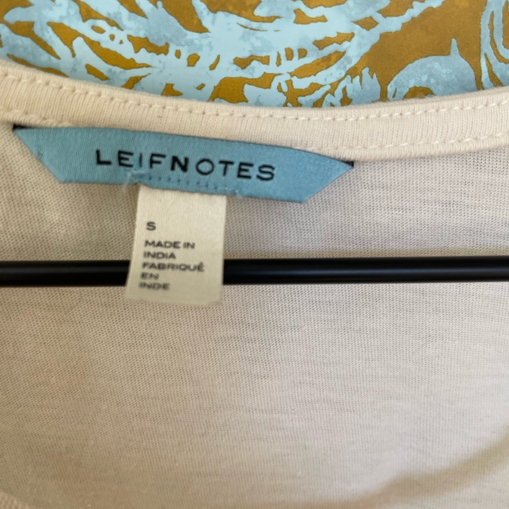 Leifnotes Anthropologie Sleeveless Tank Top Boho Lace Overlay Knit Ivory - Picture 4 of 4